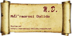 Mármarosi Dalida névjegykártya
